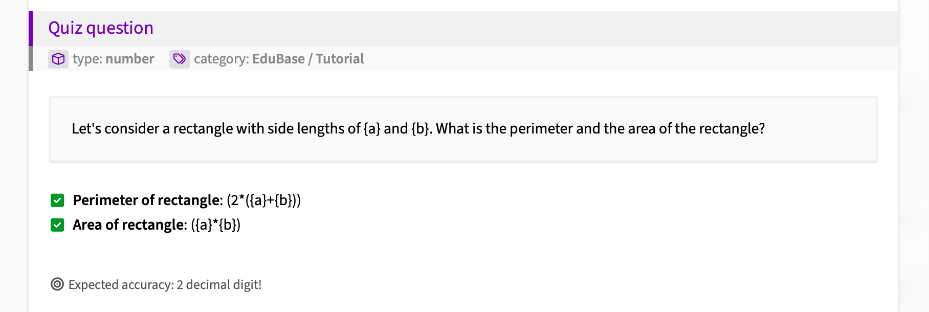 Parametric tasks - Prevent cheating and help practicing