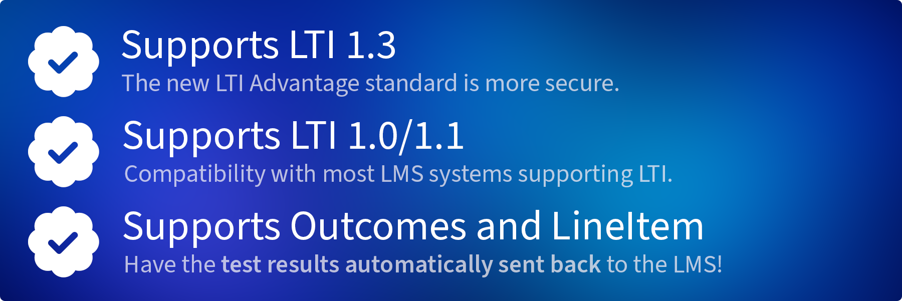 Endless options with Integrations: LDAP, AD, SAML, OAuth, Social, LTI, API, scripts and more